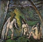 Paul Cezanne Three Women Bathing oil on canvas